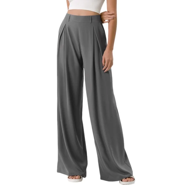 Women's High Waisted Work Pants Casual Outfits 2024 Office Trousers with Pockets - Image 14
