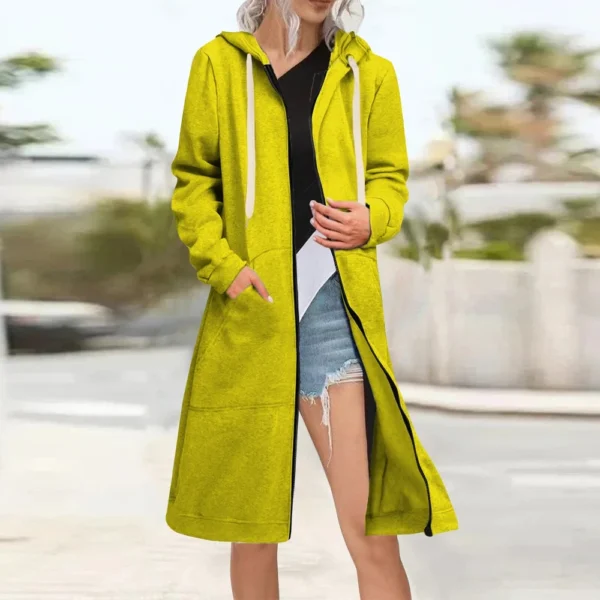 Women's Zip Up Hoodies Oversized Fleece Long Sleeve Sweatshirts Jacket Coat - Image 41