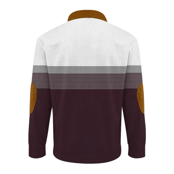 Men's Corduroy Cardigan 6-button Long-sleeved Sweatshirt - Image 10