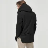 Men's trench coat long lapel hood casual trench coat - Image 23
