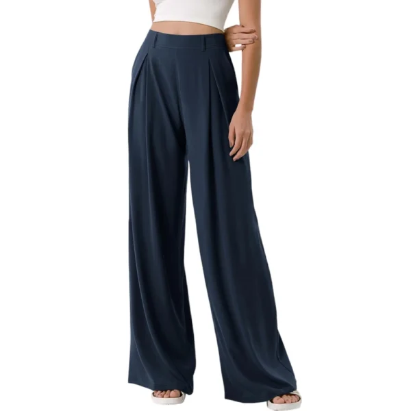 Women's High Waisted Work Pants Casual Outfits 2024 Office Trousers with Pockets - Image 17