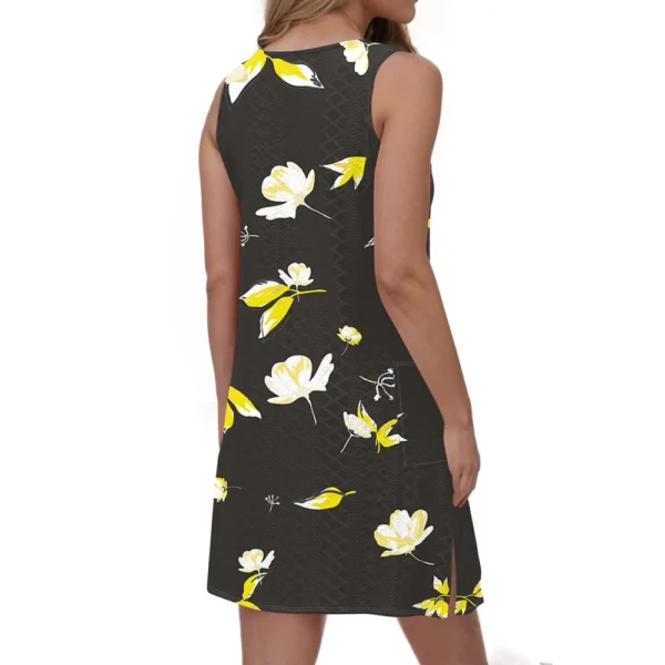 Women's Casual Sundress With Pockets Summer Boho Beach Dress T-Shirts Dress V - Image 9