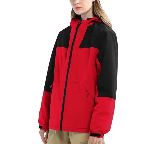Women's Outdoor Lightweight Color Combination Waterproof Windproof Plus Size - Image 2