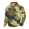 Men's new half zipper long sleeved tactical arm pullover training men's clothing - Image 11
