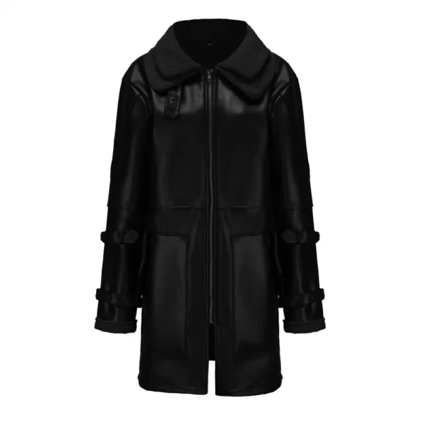 Fall And Winter Jacket Thickened Warm PU Leather Coat Men's Fleece Coat Trend - Image 10