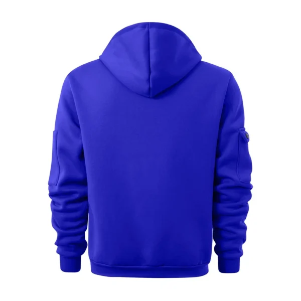 Men's Printed Sweatshirt Hoodie Zipper Arm Pocket Cardigan Men's Sports Large - Image 12