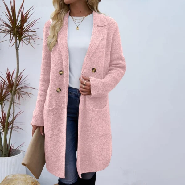 Women's Fashionable All-match Mid-length Woolen Coat - Image 37
