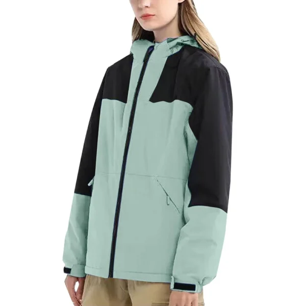 Women's Outdoor Lightweight Color Combination Waterproof Windproof Plus Size - Image 10