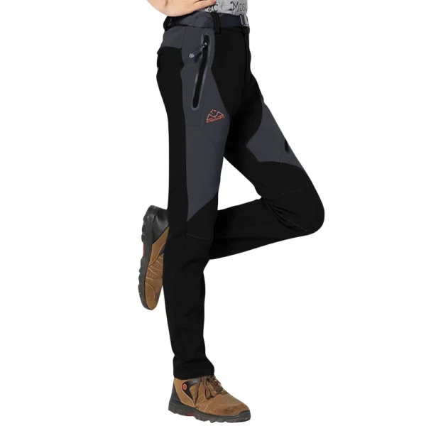 Womens Waterproof Breathable Rain Pants Plush Windbreak Ladies Trousers - Image 12