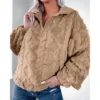 Women's casual loose warm long-sleeved jacket - Image 3