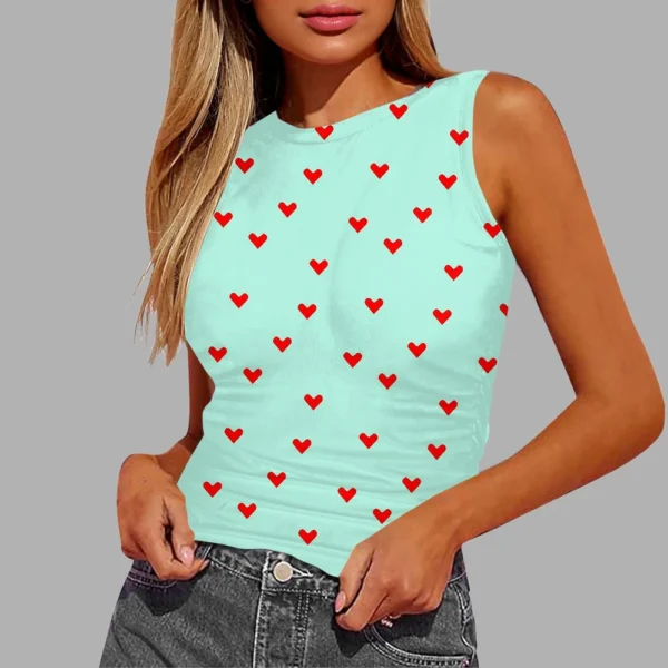 Women's Sleeveless Pleated Vest Shirt Top - Image 22