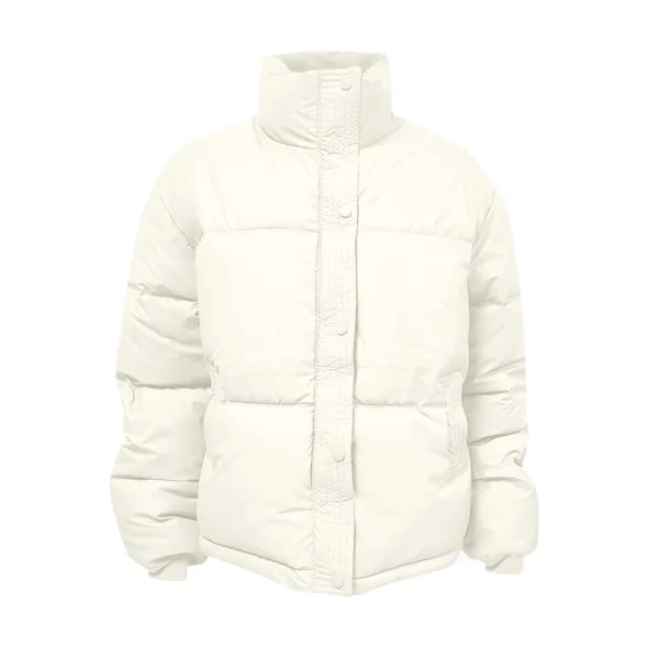 Women's Short Winter Warm Cotton Jacket Single Breasted Zipper Jacket - Image 11