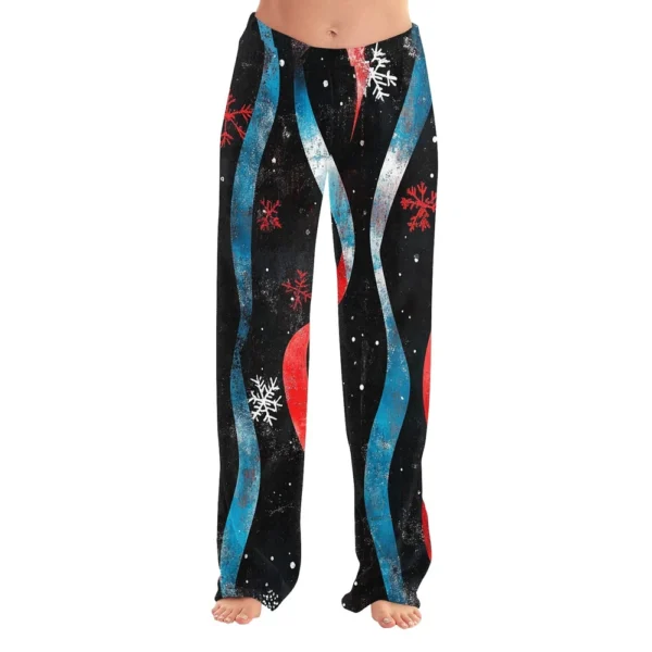 Women's Halloween Printed Casual Pants Drawstring Elastic Waist Drawstring - Image 31