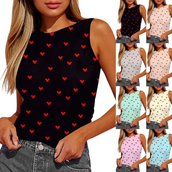 Women's Sleeveless Pleated Vest Shirt Top