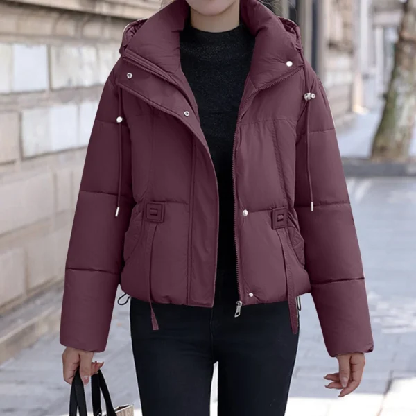 Women's Winter Coat Warm Jacket With Hooded Women Thicken Lightweight Coats - Image 16