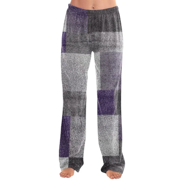 Women's Winter Soild Colored Pants, Full Length Pants, Sports Pants, Home Pants - Image 4