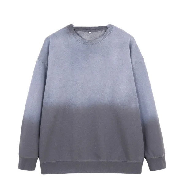 Fall And Winter 370g Heavy Washed Wool Loose Hoodie  Batik To Do Old Hoodie - Image 19