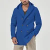 Men's trench coat long lapel hood casual trench coat - Image 7