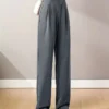 Women's casual long casual loose trousers suit pants women - Image 13