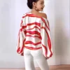 Women's Off-Shoulder Printed Loose Women's Shirt - Image 2