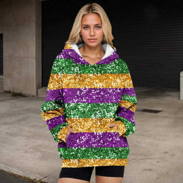 Womens Oversized Sweatshirts Fleece Hoodies Long Sleeve Shirts Pullover Fall - Image 16