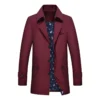 Slim-fit men's mid-length lapel jacket - Image 10