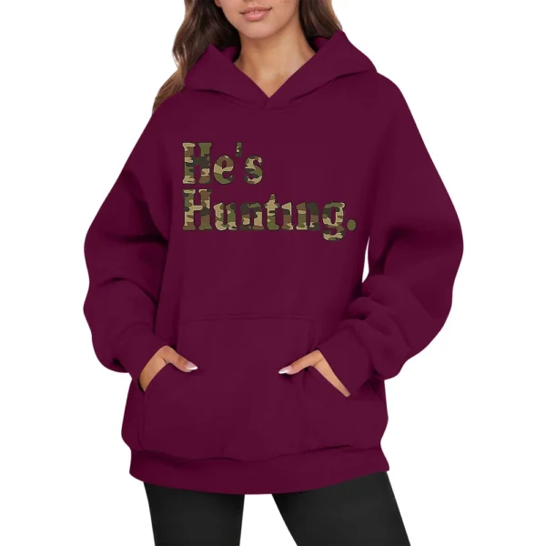 Women's Fashion Women's Lightweight Long Sleeve Pullover With Pockets Preppy - Image 9