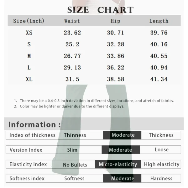 Womens Fashion Stripe Loose Solid Sweatpants Casual Trousers Bell Bottom Yoga - Image 15