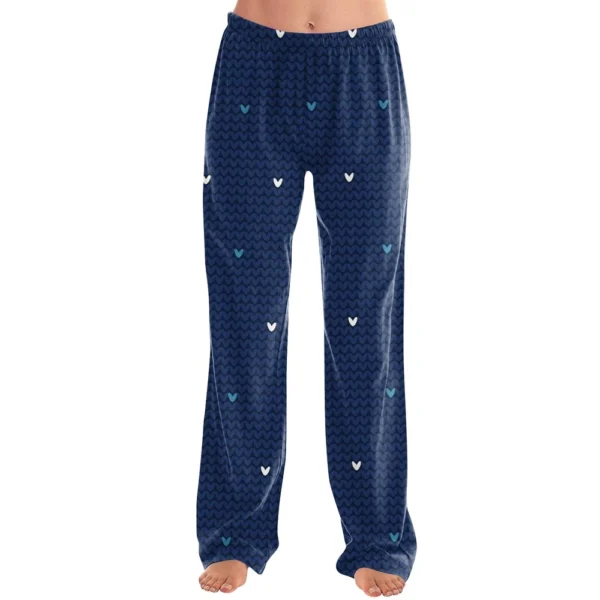Women's Winter Soild Colored Pants, Full Length Pants, Sports Pants, Home Pants - Image 2