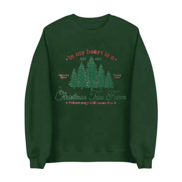 Women's Sweatshirt Sports Christmas Print Pullover Sweatshirt Round Neck Long - Image 10