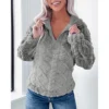 Women's casual loose warm long-sleeved jacket - Image 20