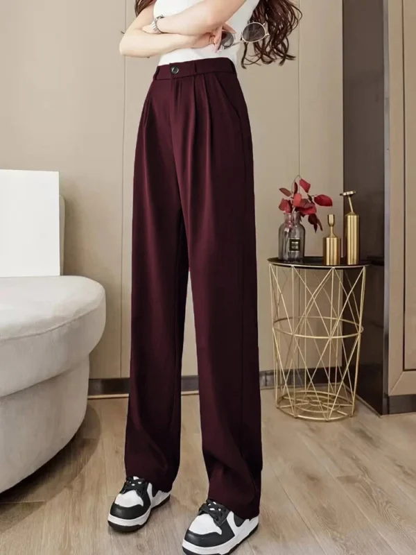 Women's casual long casual loose trousers suit pants women - Image 15