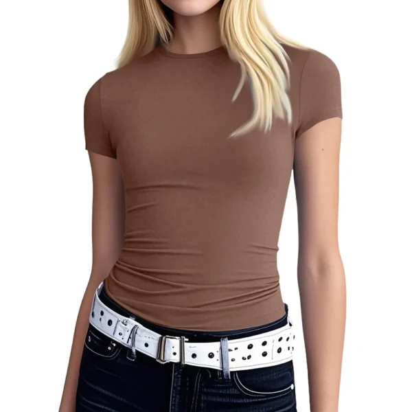 Women's Daily Loose Casual Printed Fashion Round Neck Short Sleeved T-Shirt - Image 22