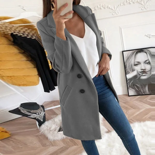 Women's casual suit collar slim fit - Image 7