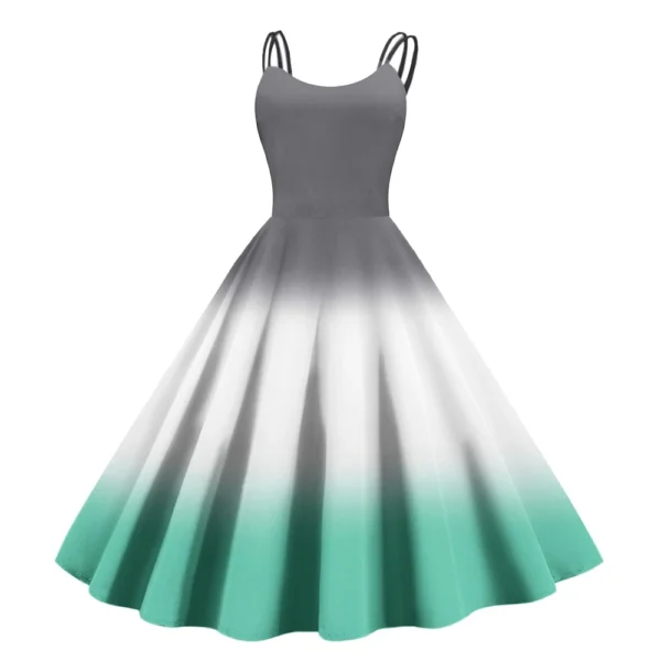 Women's Printed Strapless Gothic Cocktail Fashion Sexy Christmas Dress Punk - Image 35