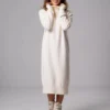 Women's Fall And Winter High Neck Loose Inner Solid Colour Thin Sweater Dress - Image 25
