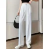 Women's casual long casual loose trousers suit pants women - Image 6