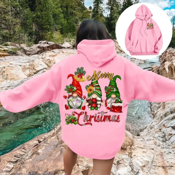 Women's Pullover Lightweight Fashion with Pockets Long Sleeve Hoodies - Image 9