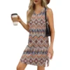 Women's V-neck Summer Casual Beach Vacation Women's Sleeveless Vintage Print - Image 74