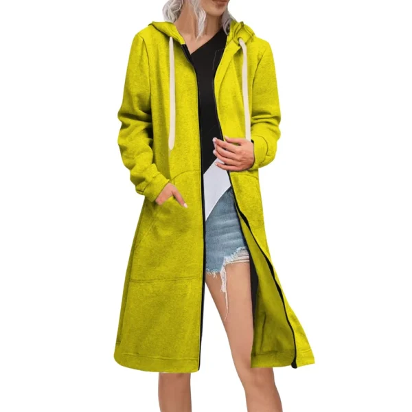 Women's Zip Up Hoodies Oversized Fleece Long Sleeve Sweatshirts Jacket Coat - Image 42