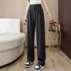 Women's casual long casual loose trousers suit pants women - Image 3