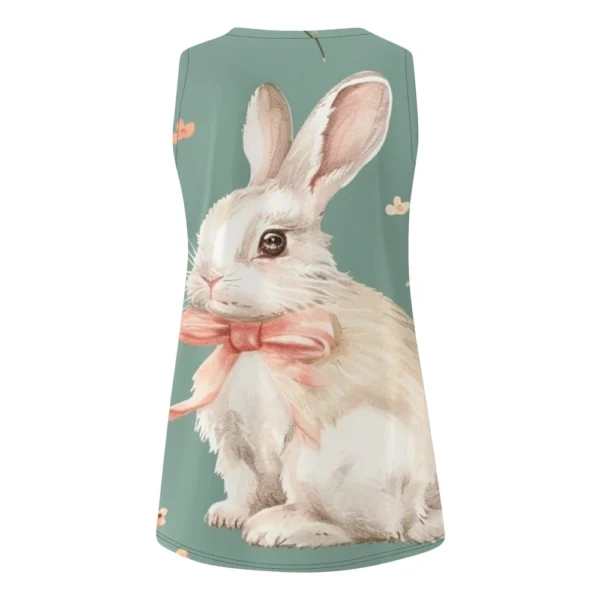 Women's Sleeveless Easter Print Vest Blouse - Image 11