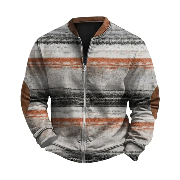 Men's Retro Casual Gradient Printed Sweatshirt - Image 6