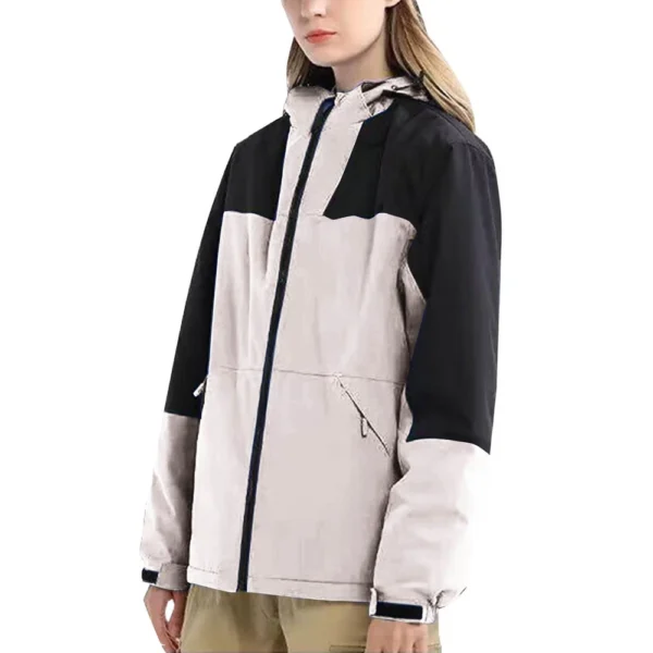 Women's Outdoor Lightweight Color Combination Waterproof Windproof Plus Size - Image 9