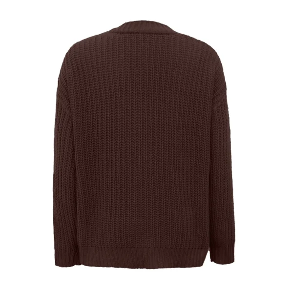Women's Fashion V-neck Knitted Twisted Cardigan European And American - Image 10