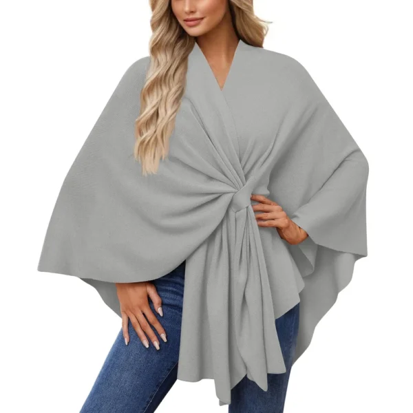 Women's Elegant Shawl Wraps Soft Open Front Sweater For Spring Fall Winter - Image 35