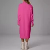 Women's Fall And Winter High Neck Loose Inner Solid Colour Thin Sweater Dress - Image 8