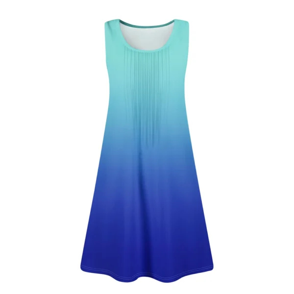 Womens Summer Dresses Loose  Sleeveless Sundresses Dress With Pockets - Image 12