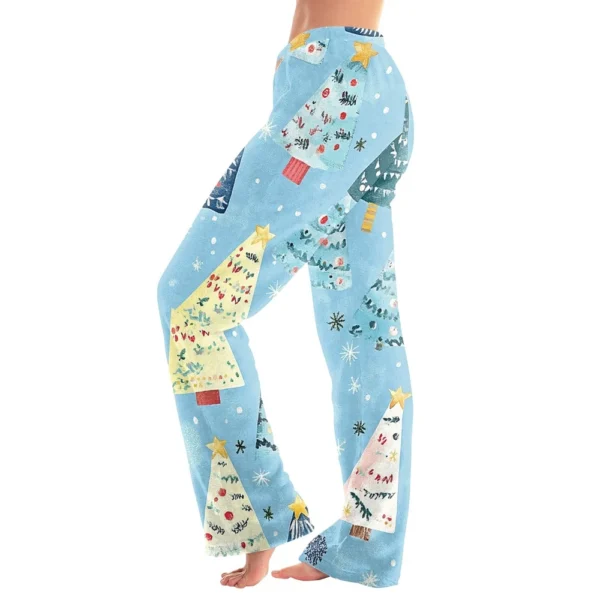 Women's Halloween Printed Casual Pants Drawstring Elastic Waist Drawstring - Image 6