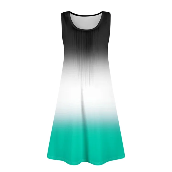 Womens Summer Dresses Loose  Sleeveless Sundresses Dress With Pockets - Image 11